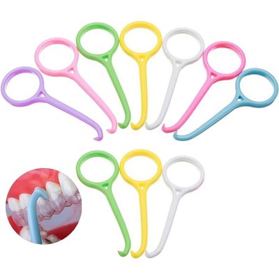 Wudaizhi 10pcs Aligner Removal, Portable Invisible Braces Removal Tool for Orthodontic Aligners (random Color)