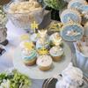 Xsstarmi 24 Pack First Holy Communion Cupcake Toppers Gold Glitter Dove Angel God Bless Cross Cupcake Picks for Baptism First Communion Theme Baby Shower Birthday Party Cake Decorations view 4
