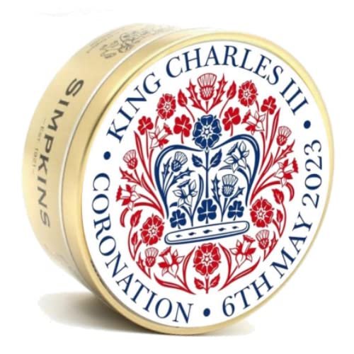 Simpkins King Charles III Coronation Mixed Fruit Tin 175g | Pack of 2 (King Charles III 6th May 2023)