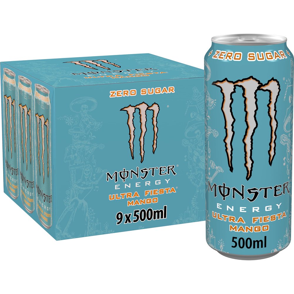 Monster Ultra Fiesta Energy Drink, 9 x 500 ml