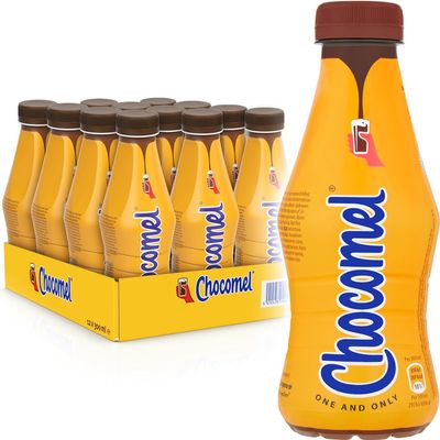 Chocomel Original Dutch Creamy Chocolate Milk 300 ml Bottle (Pack of 12)  Ready-to-Drink Rich Cocoa, Gluten-Free & Vegetarian Beverage