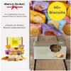 Biscuits Gift Set Biscuit Hamper Bundle With Border Biscuits & Almond Thins | Including 7 packets of Delicious Biscuit with a Large Pack of Almond Thins | Summer Picnic Hamper view 2