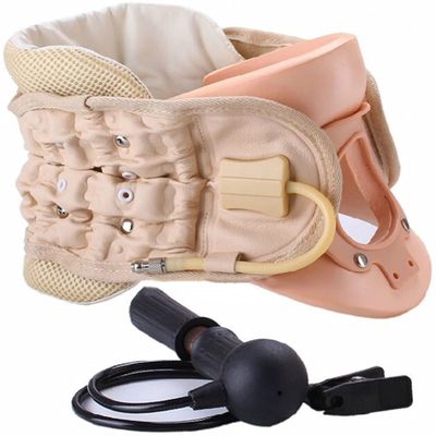 Samnuerly Cervical Neck Traction Device Inflatable Neck Stretcher Collar,Easy to Use for Chronic Neck and Shoulder Pain Relief, Neck Cervical Brace Collar Pillow