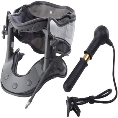 Samnuerly Adjustable Neck Traction Device, Cervical Traction Device for Neck and Shoulder Pain Relief Neck Stretcher for Improved Spine Alignment Neck Care Recover Tool