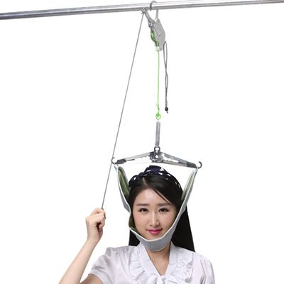 Samnuerly Neck Stretcher for Neck Pain Relief - Cervical Neck Traction Device for Home Use, Spinal Decompression Machine Physical Therapy Device,Grey