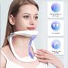 Samnuerly Traction Device Neck Brace Adjustable Design Prevents Cervical Spondylosis, Adjustable Neck Brace Neck Traction Cervical Traction Fixation Spine Care Correction(White) view 2