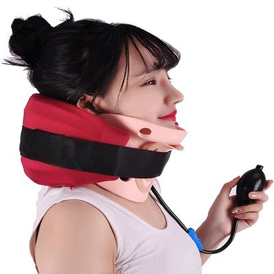 Samnuerly Cervical Neck Traction Device & Neck Stretcher- Inflatable & Adjustable Brace Collar & Neck Support Pillow,Premium Quality Neck Traction Device for Home Use