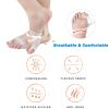 2Pcs/Pair Bunion Corrector Relief Sleeve Gel Cushion Pads Big Toe Straightener Spacer Alignment for Hallux Valgus Relief view 4