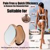 G.Liane Crystal Hair Eraser,Painless Nano Hair Removal,Magic Glass Hair Remover Stone,Reusable Epilator for Women and Men (Gold) view 3