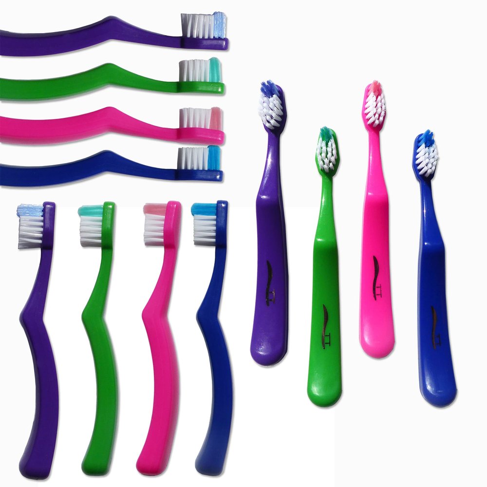 16 Children's Toothbrushes ~ Bulk Packs Kids Manual Brushes (Tiny Teeth)
