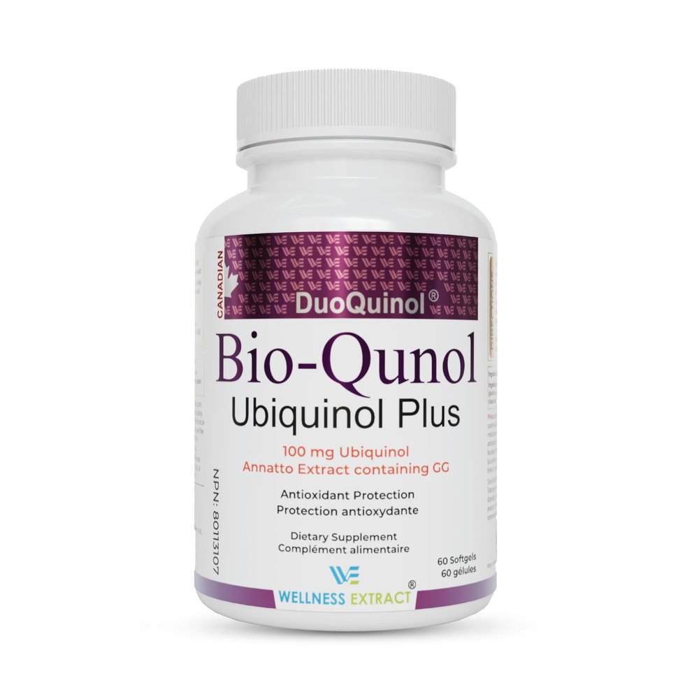 Wellness Extract Ubiquinol (CoQ10) Supplement with Geranylgeraniol (GG) | Natural Antioxidant |150 mg | Pack of 60 Softgels