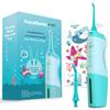 AquaSonic Kids' Water Flosser for Ages 6+ | Standard Nozzle, Orthodontic Nozzle & Waterproof Stickers | 4 Flossing Modes | Aquarium Adventures Theme view 1