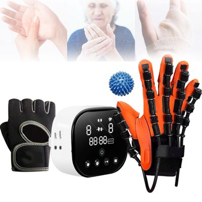 AALGO Household Rehabilitation Robot Pneumatic Gloves,Finger Straightening Guard Protector,Grip Strength Trainer,For Patients With Hand Dysfunction Minimize Spasticity,RightHand-S