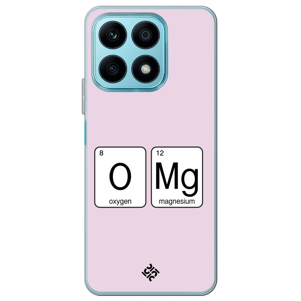 Movilshop Case for [ Honor X8A ] Cool Phrases [ Oxygen + Magnesium  GMO] Transparent Flexible Silicone Case Cover Gel for Smartphone.
