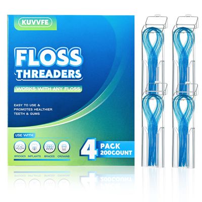 Floss Threaders,Deep Clean Floss for Braces, Bridges