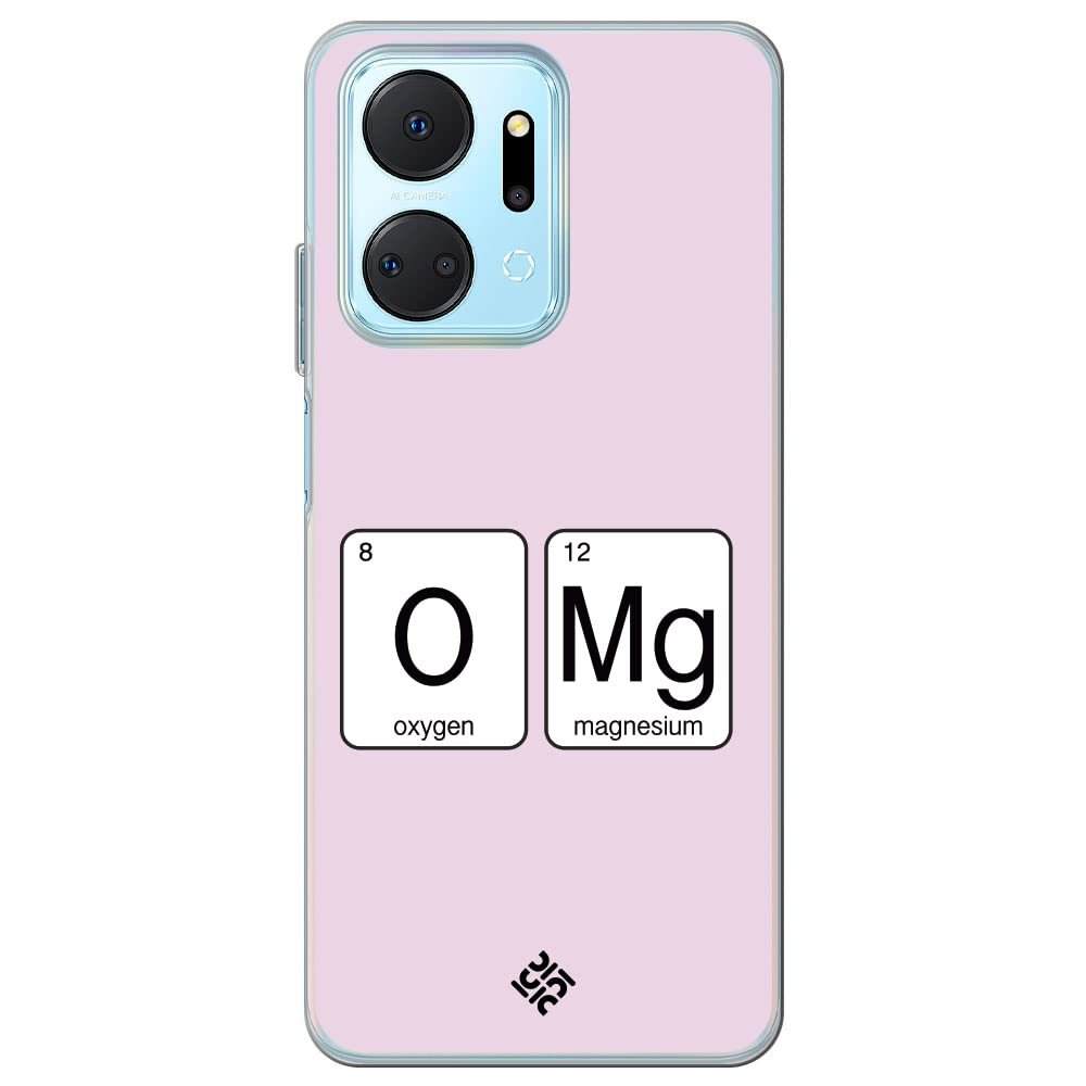 Movilshop Case for [ Honor X7A ] Cool Phrases [ Oxygen + Magnesium  GMO] Transparent Flexible Silicone Case Cover Gel for Smartphone.