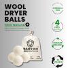 Baryah Tumble Dryer Balls XL - 4 Pcs 100% Organic New Zealand Wool Dryer Balls Reusable Eco Laundry Balls for The UK Reduces Drying Time Wrinkles, and Static A Natural Alternative to Fabric Softener view 3