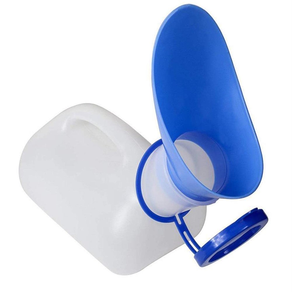 1000ML Unisex Urinal Reusable PE Portable Mobile Pee Bottle for Camping Car Travel Traffic Jam and Queuing