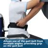 KkaFFe Transfer Belt Assist Transfer Sling, Gait Belt with Handles, Transfer Belt for Elderly, Patient Gait Belts, Transfer Belt Assist, Gait Belts for Seniors, Upgraded Using Rubber Handles (Black-1) view 2