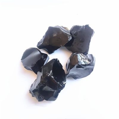 1pcs Natural Raw Black Obsidian Quartz Stones Rough Rock Crystals Metaphysical Reiki Healing Size Energy Healing Stone (Color : Black, Size : 2-3cm)