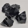 1pcs Natural Raw Black Obsidian Quartz Stones Rough Rock Crystals Metaphysical Reiki Healing Size Energy Healing Stone (Color : Black, Size : 2-3cm) view 3