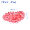 M METERXITY 1 Pair Washable Cleaning Shoes Cover - Floor Cleaning Dust, Chenille Duster Mop Slippers, Apply to House Office (Pink) view 3