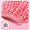 HONMEET Oilproof Arm Sleeves Oversleeves Protector 3 Pairs Plaid Pattern Cotton Linen for Kitchen Cooking Gardening Cleaning Work view 4