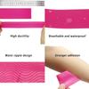Kinesiology Tape Pro 3 Rolls, Waterproof Breathable Latex Free Tape, 10 inches Precut, 60 Precut Strips Strips for Knee Pain, Elbow, Shoulder Muscle & Joint Support (Pink view 3
