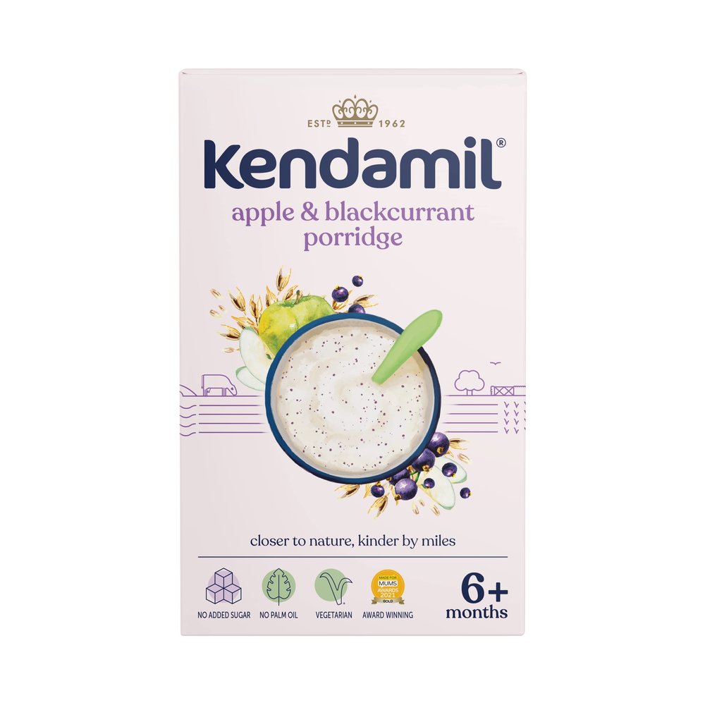 (1-Pack) Kendamil Apple & Blackcurrant Porridge 1 x 150g