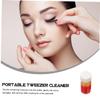 Beatifufu 3Pcs Cleaner Tweezers for False Lashes efficient Tweezers detergents Sponge Ball Household Major Auxiliary Tool Practical Cleaning Tool view 2