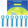 Floss Threaders, Deep Clean Dental Floss Threader for Braces, Bridges, and Implants Blue view 1