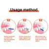 VIKSAUN 200 Pieces Interdental Brushes, Tooth Floss Picks Interdental Brush Flosser Sticks, Silicone Dental Picks, Oral Tooth Clean Silicone Floss Tooth Gap Brush for Protecting Teeth (Orange) view 3
