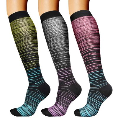 DRESHOW Compression Socks For Men & Women Best Support for Athletic Running Flight Travel Cycling
