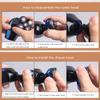 Bald Razor Men's Electric Head Shaver Men's Electric Bald Razor 5 in 1 Hair Trimmer Wet and Dry Shaver LED Display Beard Nose Hair Trimmer Face Brush Care Kit,Orange view 3