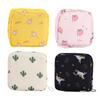 Beatifufu 4pcs Portable Period Bag Sanitary Towel Holder Sanitary Napkin Storage Bag Zipper for Women view 1