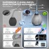 Enema Bulb Anal Douche Kit - with Shower Connect, 245ml Silicone Enema for Personal Hygiene & Refreshing Rinse, Anti-Backflow Valve & 7-Hole Nozzle, Filter Attachment Included (Black) view 2