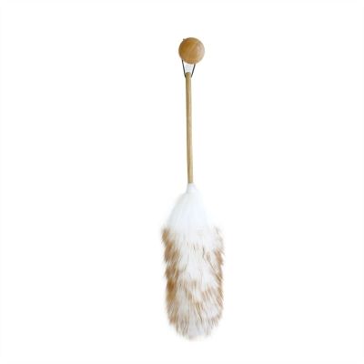 Duster Washable Duster White Feather Duster Wool Duster Feather Duster Household Cleaning Artifact Ash Sweeper Brush Interior Microfiber Duster Cobweb Duster (Color : Long section 58cm) (Long Secti
