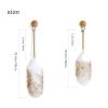 Duster Washable Duster White Feather Duster Wool Duster Feather Duster Household Cleaning Artifact Ash Sweeper Brush Interior Microfiber Duster Cobweb Duster (Color : Long section 58cm) (Long Secti view 2
