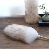 Duster Washable Duster White Feather Duster Wool Duster Feather Duster Household Cleaning Artifact Ash Sweeper Brush Interior Microfiber Duster Cobweb Duster (Color : Long section 58cm) (Long Secti view 4