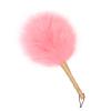 ACiyD Dust Brush Soft Wool Feather Duster with Wood Handle Brush Cleaning Tool Lambswool Dusters for Cleaning Vehicles Office and Housework Dusting Dusters for Cleaning (Color : Brown-small) (Pink) view 1