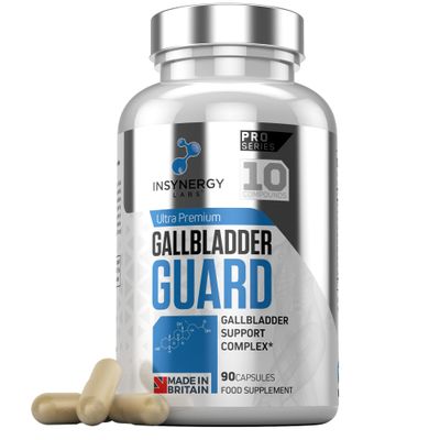 Gallbladder Guard - Premium Gallbladder Supplement (Maximum Dose in UK) Gallbladder Supplements Ox Bile Digestive Enzymes, Betaine HCL Pepsin, 90 Vegan Capsules