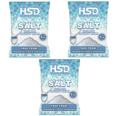 5kg dishwasher salt, dishwasher detergent salt with pre-soaking action, water softener salt (Pack Of 3)