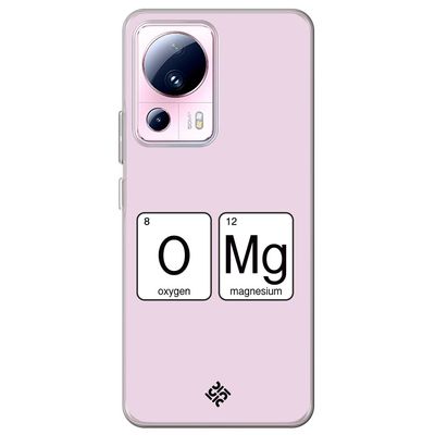 Movilshop Case for [Xiaomi 13 Lite] Cool Phrases [Oxygen + Magnesium  GMO] Flexible Transparent Silicone Case Cover Gel for Smartphone.