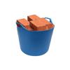 75L Litre Extra Large Robust Versatile Multipurpose Flexi Tub Laundry Basket Horse Feeding Tub Storage Container Polythylene Flexi Tub with Handle For Home & Garden (Sky Blue) view 2