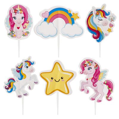 dekora - Kit to Make and Decorate Thesia Unicorn Cupcakes on Paper - 6 Models 30 Units