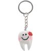 AMIUHOUN 200 Pieces Key Chain Pendant Tooth Shape Sweet Dental Gift view 2