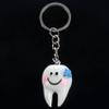AMIUHOUN 200 Pieces Key Chain Pendant Tooth Shape Sweet Dental Gift view 4