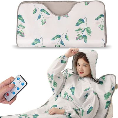 Far Infrared Sauna Blanket Heating Therapy Slim Bag SPA Body Detox Machine for Home Salon Use with Hat And Sleeves