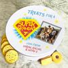 Fingerprint Designs Super Grandad Photo Hero Round Personalised Gift Biscuit Sweets Treat Tin view 1
