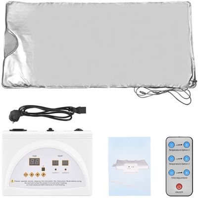 Infrared Home Spa Sauna Fat Burning Infrare Heating Sauna Blanket Lose Weight Home Spa Slimming Sauna Blanket Professional Fitness Detox Therapy Blanket Body Fitness Machine